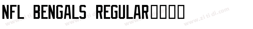 NFL Bengals Regular字体转换